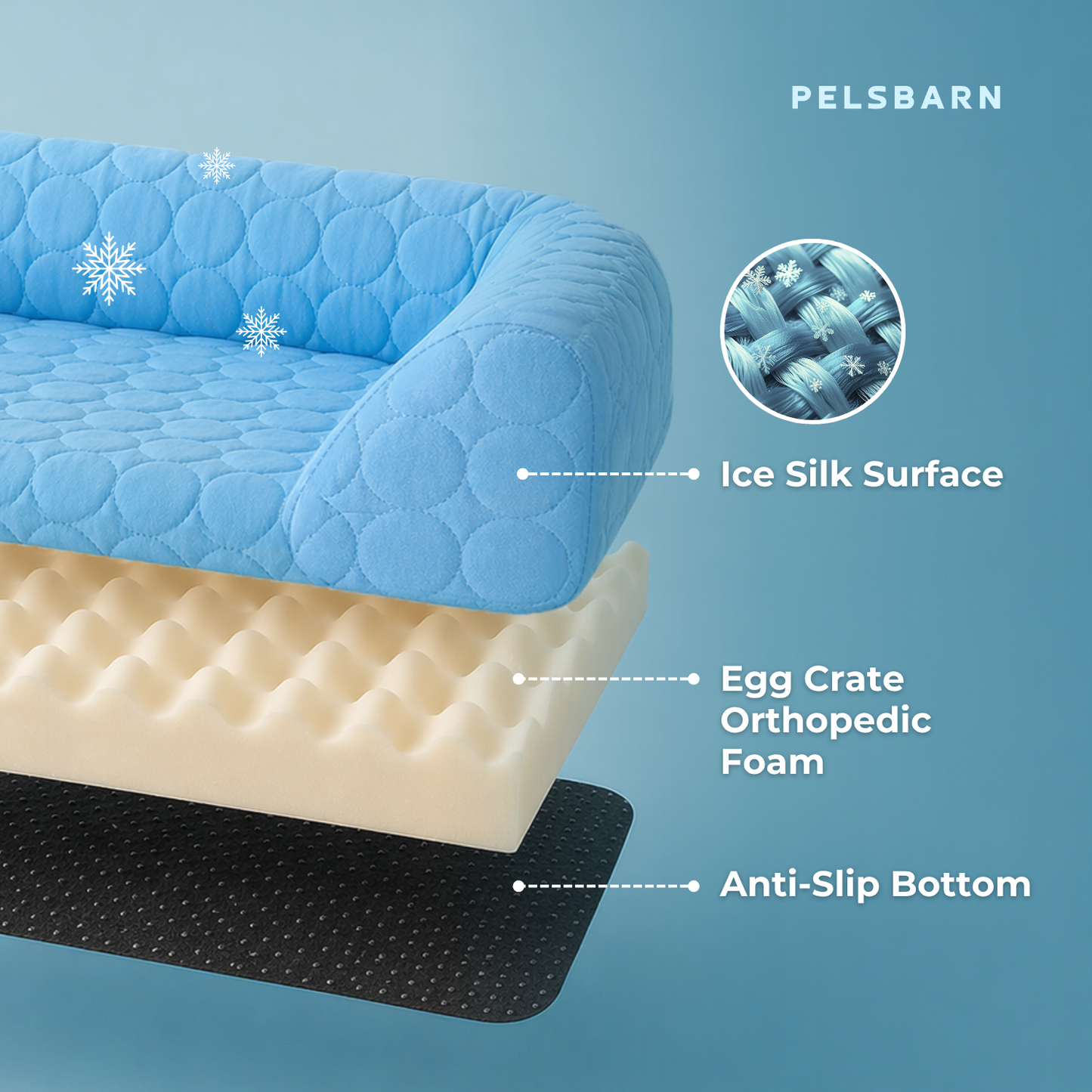 Human Size Cooling Dog Bed