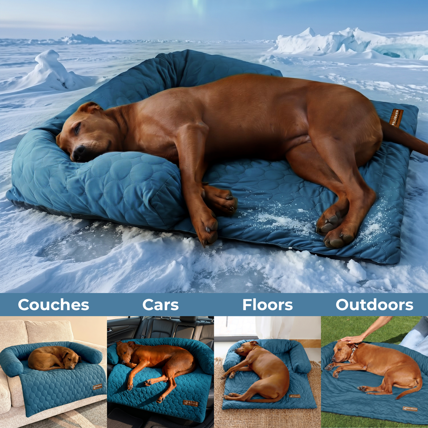 Pelsbarn Cooling Bed (4x more effective) ( 1+1 )