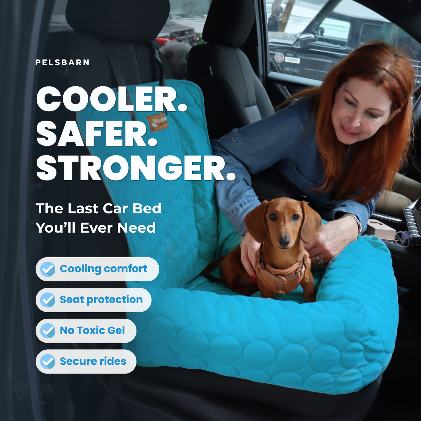 Pelsbarn Cooling Car Bed