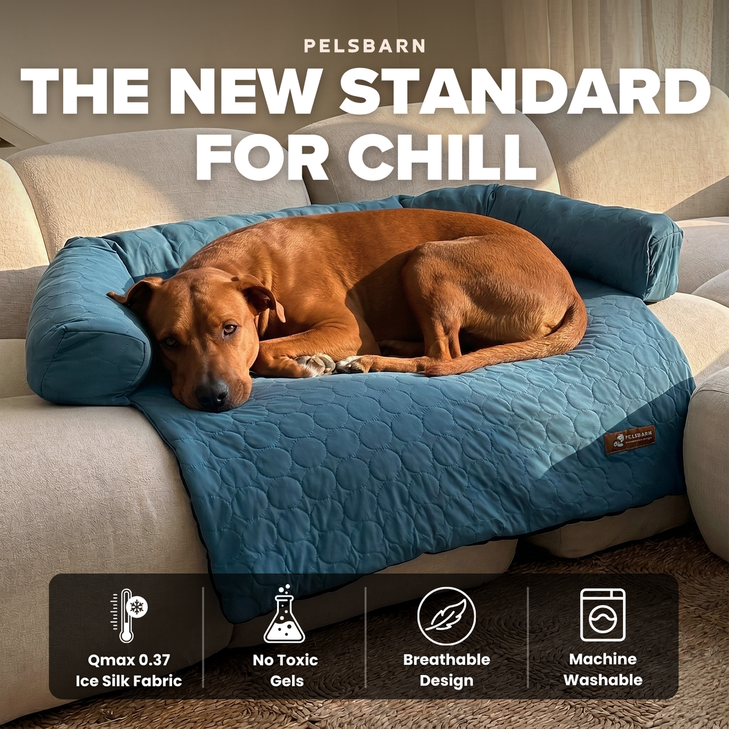 Pelsbarn Cooling Bed (4x more effective) ( 1+1 )