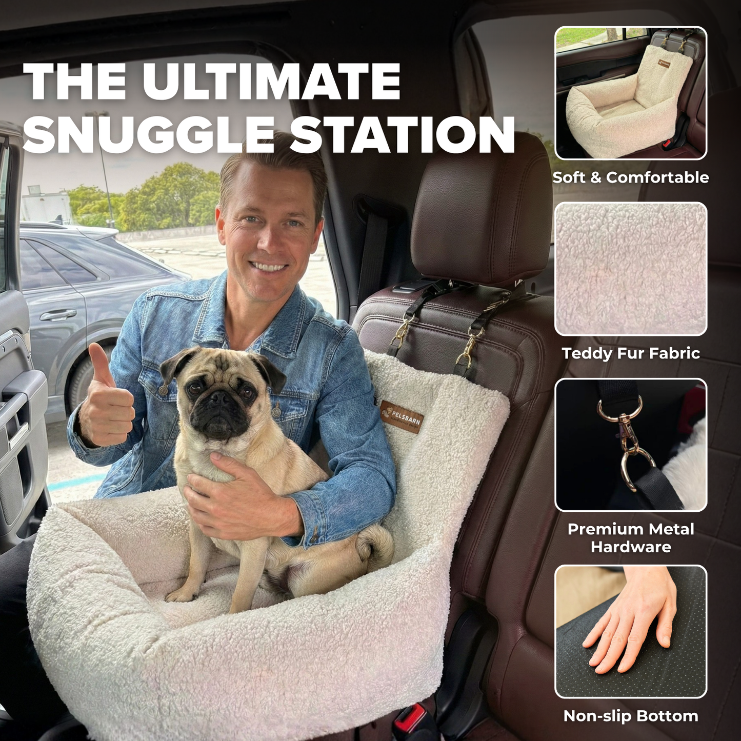 Pelsbarn Teddy Car Bed